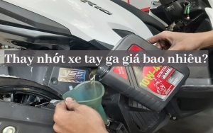 thay nhớt xe tay ga